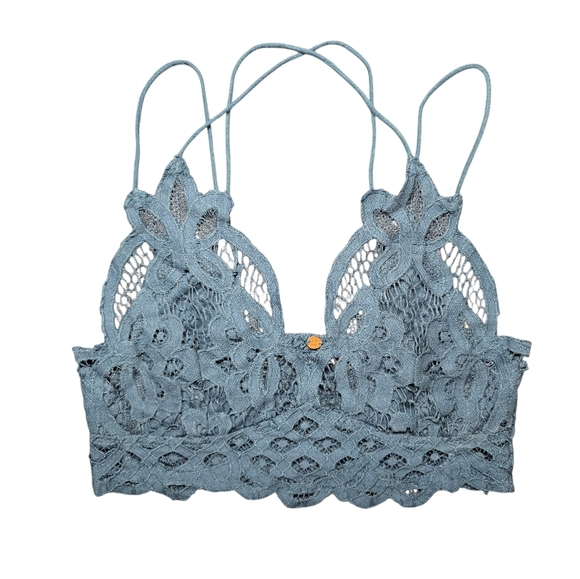 Free People Other - SOLD Free People Adella Bralette In Night Swim Blue Small